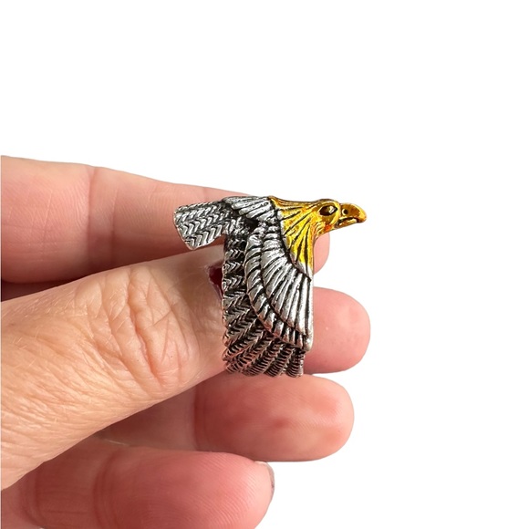 Eagle Design Wrap Ring - Picture 4 of 7